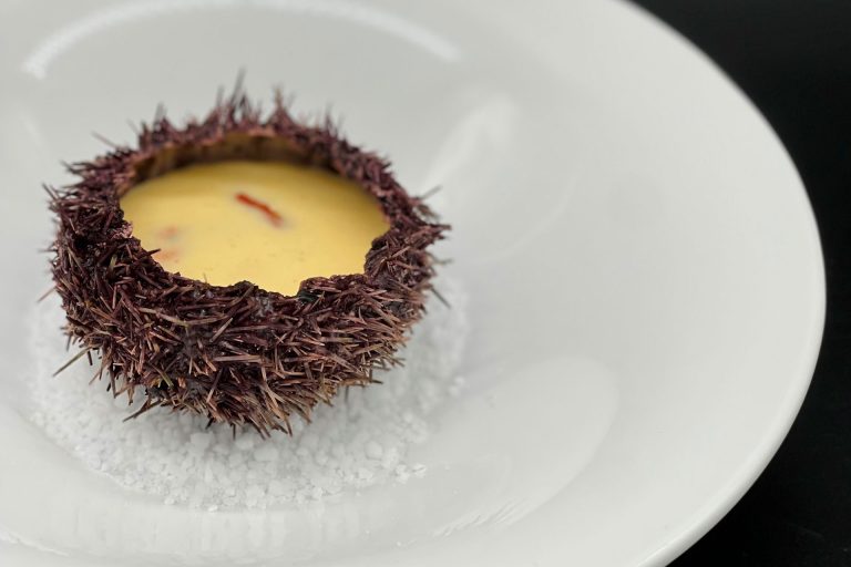 Plat gastronomique aux saveurs délicates