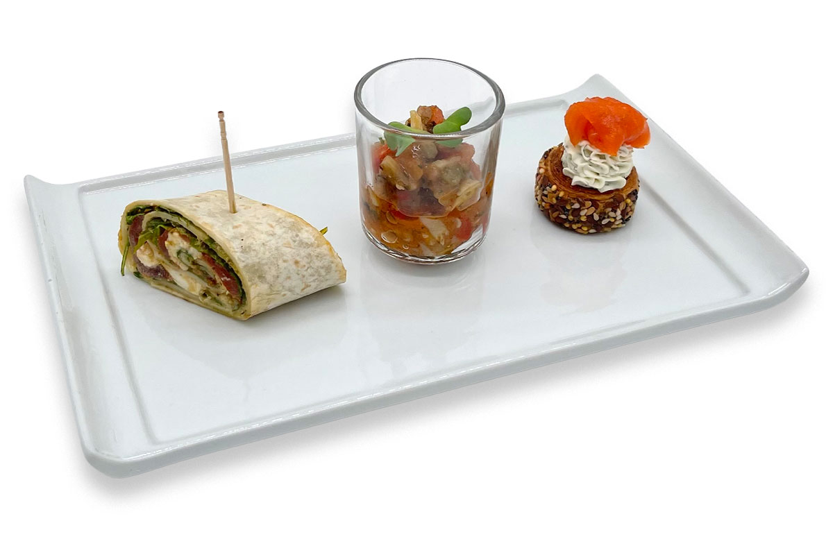 Newyork roll au saumon et ses mignardises