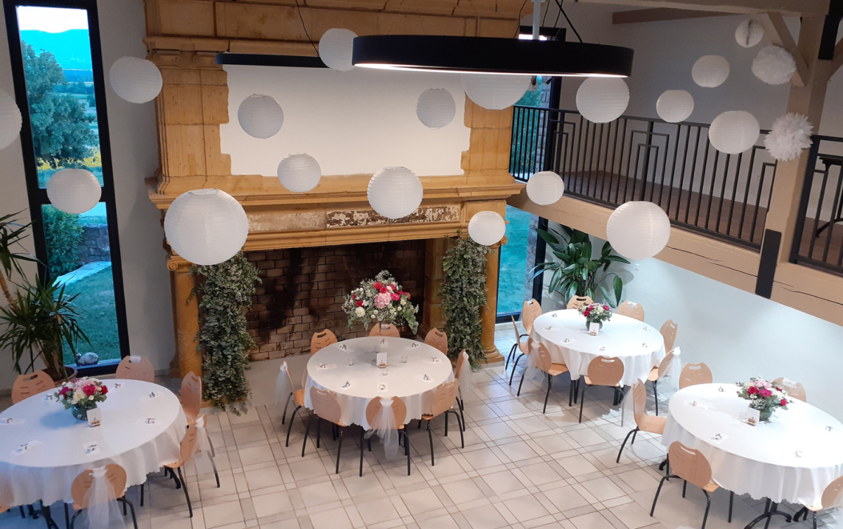 Salle de réception du Domaine de la Barbelière