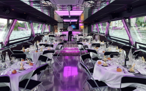 Vue intérieure d'un des yachts de Lyon