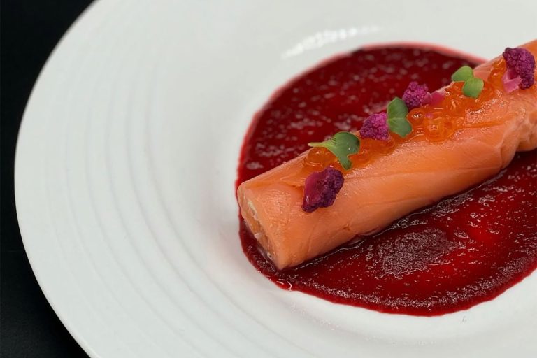 Cannelloni de truite dans sa sauce