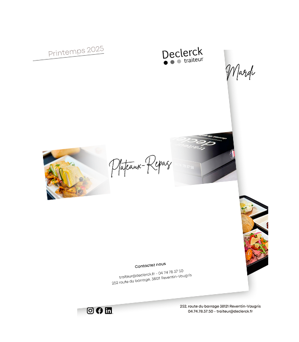 Carte des plateaux repas