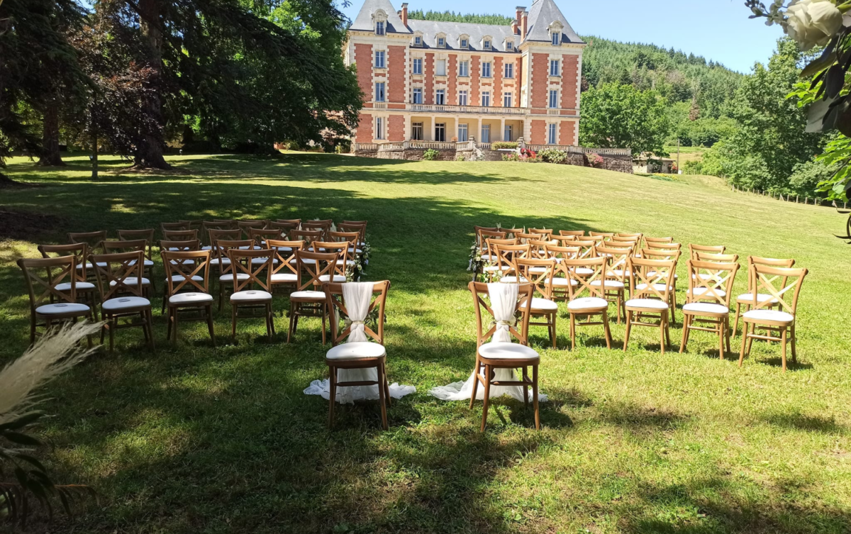 Cérémonie ouverte extérieure au Château de Verbust